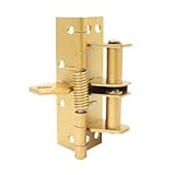 Bisagras superpuestas para gabinetes Bisagras ocul Bisagra De Resorte Invisible Con Cierre Automático Y Posicionamiento 90 Grados Autoalineable(Gold)