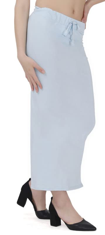 Image of Lycra Blend Cotton Saree Shapewear Petticoat for Women and Girls, Skirts Shapewear Dress for Saree
