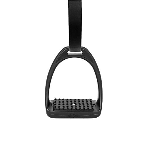 HORZE Compositi Slim English Stirrup Irons 4.75 in Black