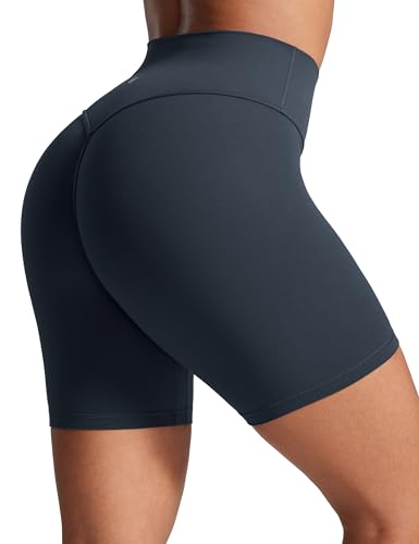 Image of CRZ YOGA Secretsculpt Biker Shorts 6 inch | Booty Scrunch Butt, Butterlift, Buttery Soft, Moderate Compression, Workout, Pilates, No Front Seam, High Waist, for Women
