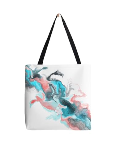 Sac fourre-tout en marbre fluide grand cabas de plage et fourre-tout de cours