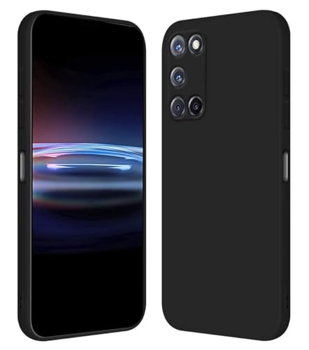RankOne Funda para OPPO A52 / OPPO A72 / OPPO A92 (6.5' Inches) Carcasa de Silicona de TPU Suave - Negro