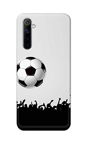 Image of Printed Hard Back Cover Case for Realme 6 | Realme 6S | Realme 6i Back Cover (Football Icon) -702