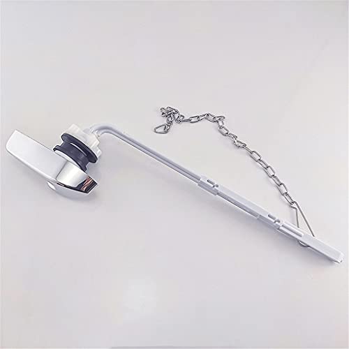 UOHLCX Side Button Pull Wrench Abs Electroplated Toilet Drainage Lever Front(D)
