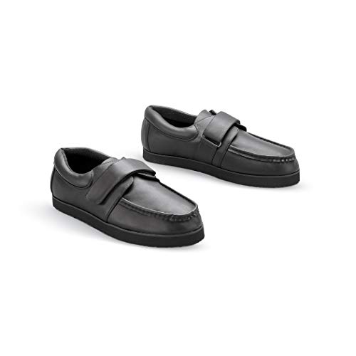 Collections Etc Classic Style Non Slip Men's Wide Comfort Shoes