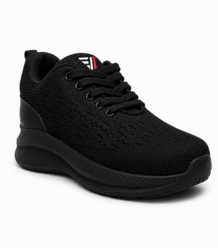 Image of Unisex Kids Sports Shoes | Lightweight Lace-Up Sneakers | Breathable Mesh Upper | Cushioned Sole | Comfortable Walking Running Casual Shoes for Boys & Girls