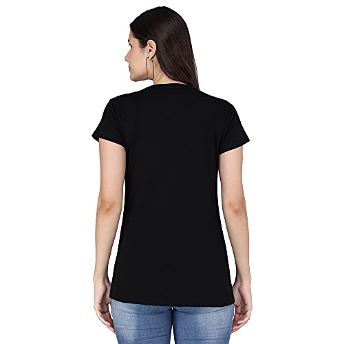 Image of FUNDAY FASHION Women & Girls Cotton Regular Fit Half Sleeves T-Shirt