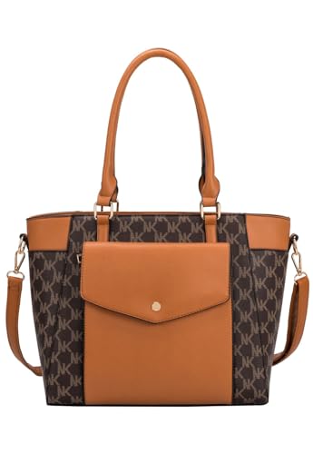 Bolsa Transversal e de Mão Feminina Shopper Bag Tiracolo Caramelo