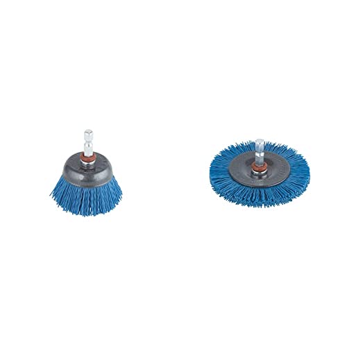Brosse nylon soucoupe Wolfcraft 2728000 et brosse circulaire 75mm