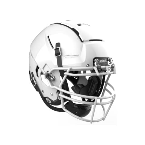 Schutt F7 VTD Collegiate Football Helmet, ROPO NB VC Facemask Attached, Small, White Cover