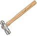 Great Neck BP12 12 oz. Hickory Ball Peen Hammer, Ball Peen Hammer Small, Ball Peen Hammer 12 Oz