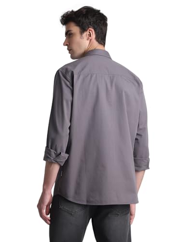 Image of Jack & Jones Men's Cotton Solid Regular Fit Shirt