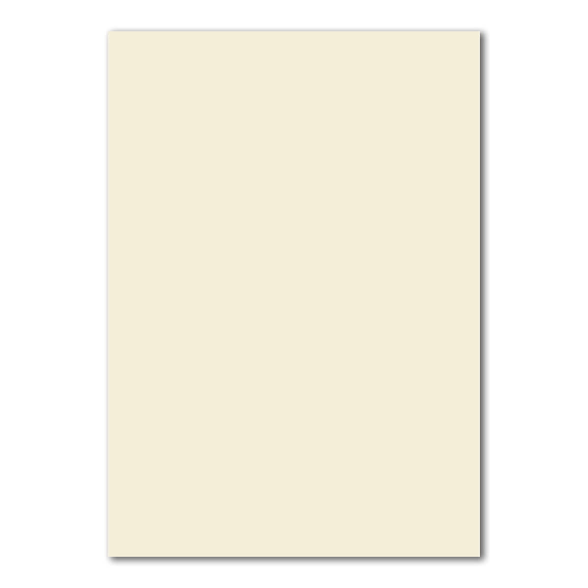 FarbenFroh by Gustav Neuser Set di 25 fogli carta da lettere opaca DIN A4 con buste DIN lungo chiusura adesiva vaniglia