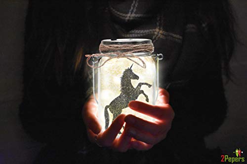 2Pepers DIY Fairy and Unicorn Nightlight Craft Kit (2 Pack), Fairy Lantern Jars Arts and Crafts for Girls, Make Your Own… - Image 6