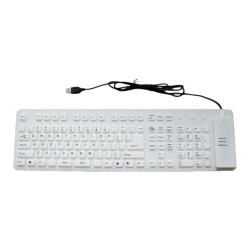 Teclado de silicona flexible y silencioso ideal para viajes y trabajo portátil
