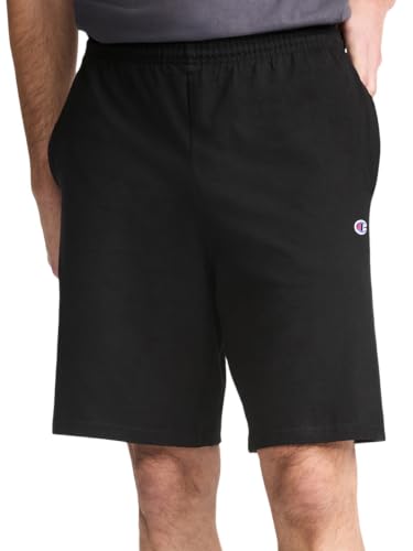 Image of Champion Men's Lounge Shorts, Standard Fit, 9 Inch Inseam, Lightweight 100% Cotton, Available in Regular and Big & Tall
