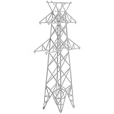 ABOOFAN Tour Électrique Miniature de Jardin en Plastique Abs Blanc, Maquette de Scène Précise et Détaillée pour Accessoires de Rails de Train et Décor de Modélisme