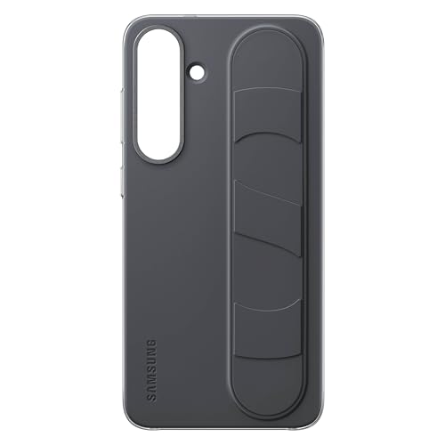 Image of Samsung Galaxy S25+ Standing Grip Phone Case, Protective Cover, Soft Touch, Kickstand, Durable Design, US Version, EF-GS936CBEGUS, Black