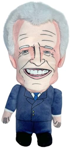 SUNSPARK 8' Joe Biden Plush Dog Toy with Squeaker - Funny Political Pet Chew Toy for Dogs and Cats,...