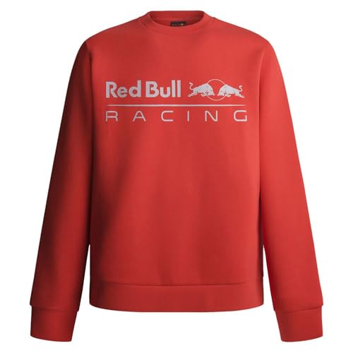 Red Bull Racing X Pepe Jeans RBR Team Logo Crew, Maglia di Tuta Uomo, Red (Mars Red),