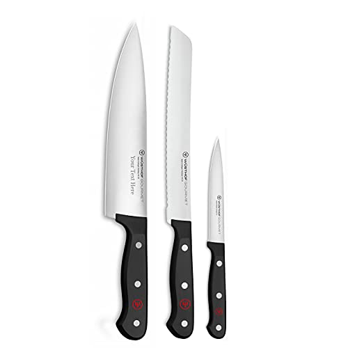 Image of Wusthof Gourmet - 3 Pc. Starter Knife Set- Custom Engraved, Personalized