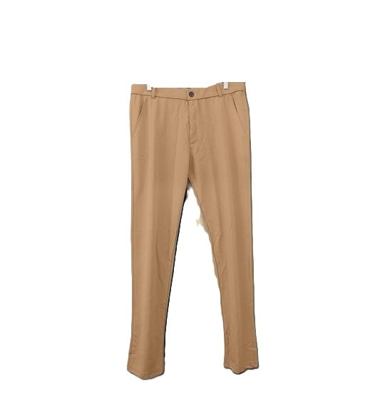 Rangriti Menâ€™s Slim Fit Khaki Blend Trousers â€“ Stretchable Comfortable Mid-Rise Formal Pants | Lightweight Durable in khaki