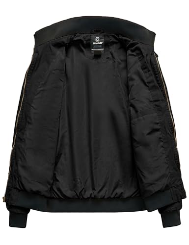 Wantdo Men's Military Jacket Casual Bomber Jacket Stand Collar Canvas Jacket Windbreaker2