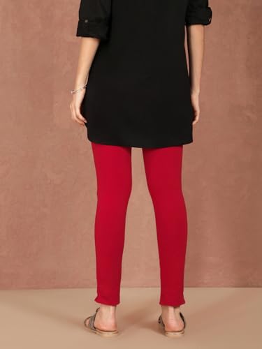 Image of TWIN BIRDS Regular Fit Cotton Blended Fabric Sleek Ethnic Knitted Kurti Pant with Functional Pocket for Women