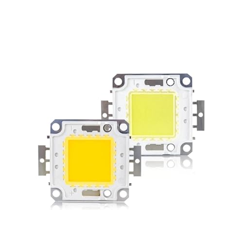 TCTKPAMANZ 4pcs High Power 10W 20W 30W 50W 100W COB Integrated LED Lamp Diode Chip DC 12V 32V for DIY Flood Light Spotlight Bulb Led Beads(Warm White,50w)