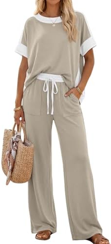 LILLUSORY Womens 2 Piece Lounge Sets Matching Travel Outfit...