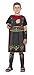 SMIFFYS Costume Soldato romano, Nero, con tunica, mantella attaccata, bracciali e schini