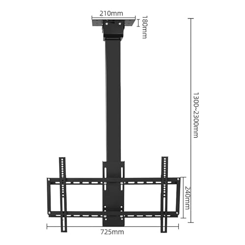 Support de plafond électrique pour TV 32-70" orientable avec télécommande - 3