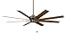 Fanimation FP7910OB Levon 8 Blade ceiling Fan, 63 inches - Oil-Rubbed Bronze with Walnut Blades and Pull-Chain