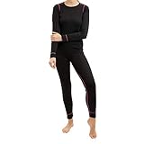 Das Thermowäsche Set für Damen besteht aus Hemd und Hose. Als wärmende Schicht unter der Ski- oder Winterbekleidung sichert die Funktionswäsche das Wohlbefinden im Winter und bei Outdoor Akivitäten.