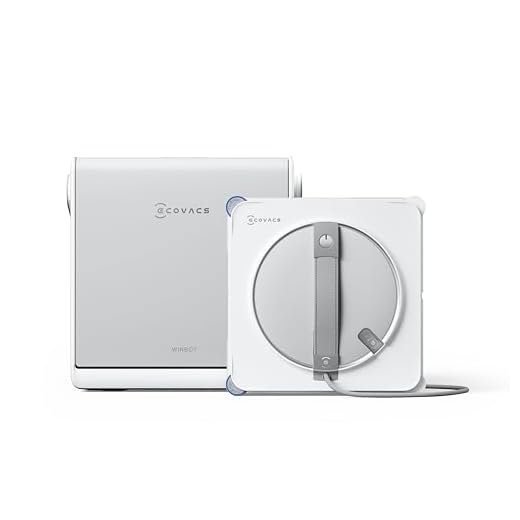 ECOVACS WINBOT W2S Omni Fensterputzroboter mit Multifunktionsstation, intelligenter Bis-an-den-Rand-Reinigung mit TruEdge™, Aufladen während des Betriebs, DREI Wasserdüsen, 12-stufigem Schutz