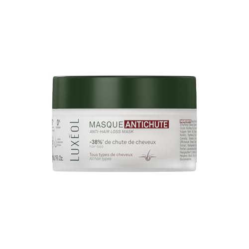 LUXÉOL - Masque Cheveux Antichute - Cheveux Résistants, moins cassants