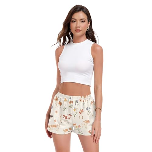 Short de pyjama femme léger et mignon pour flâner à la maison en été