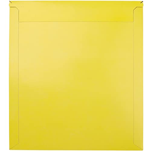 Paperboard Mailers 9.5x11" - Yellow Document Mailers - 25 Pack - Document Envelopes - Paper Mailing Envelopes - Cardboard Envelope Mailers - Cardboard Envelopes - Cardboard Mailers