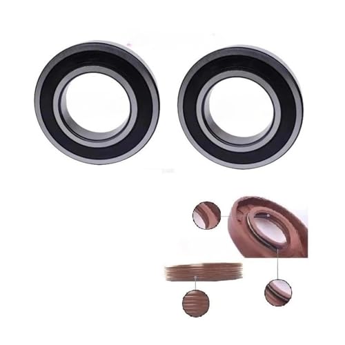 Compatible With Samsung Drum Washing Machine Water Seal (35*65.55*10/12)+Bearings 2 PCsi6205 6206jOil Seal Sealing Ring Parts 1S