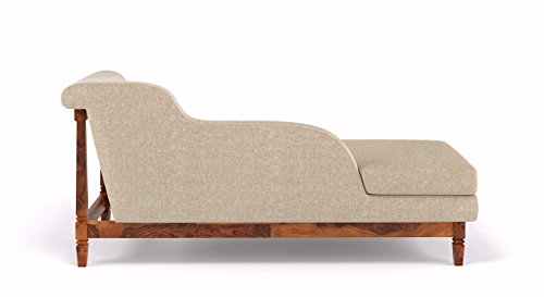 Image of Urban Ladder Malabar Chaise (Finish : Teak, Colour : Macadamia Brown)
