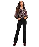 Joe Browns Damen Elegante Bluse mit Blumenmuster Hemd, Schwarz, 36