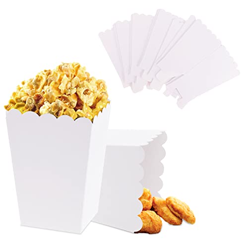 LSYYSL 20 ciotole bianche per popcorn, snack da