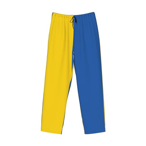 Flag of Ukraine print Pajama Pants Men Pajama Pants PJS Pants Mens Pajama Pant Sleepwear Bottom Pants with Pocket4