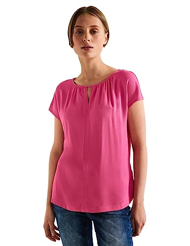STREET ONE Damen A320130 Sommershirt, Berry Rose, 42