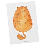 100% MR. & MRS. PANDA - Postkarte Katze Mittelfinger - Maße 105mm x 148mm x 1mm - Die erfolgreiche Marke Mr. & Mrs. Panda steht mit über 500.000 Fans auf den sozialen Medien und über 100.000 Bestellungen für besondere Qualität, Kundenservice und Einzigartigkeit.
