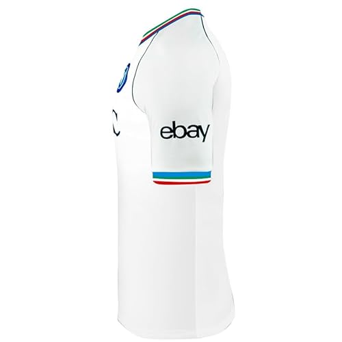 SSC NAPOLI Camiseta de competición, EA7, Escudo Tricolor, Tejido técnico Dry Touch, 2023/2024