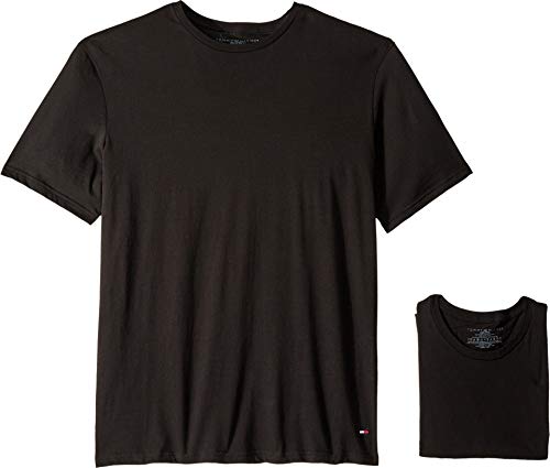 Tommy Hilfiger Herren Undershirts Multipack Cotton Classics Crew Neck T Baselayer-Shirt, schwarz, X-Groß (3er Pack) – Ansicht 1