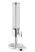 Produktbild APS 10440 Saftdispenser -TOWER-, 35 x 23 cm, H: 75 cm, 5 Liter, 18/8 Edelstahl, Polycarbonat, inklusive Crushed Ice Röhre