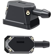 2 PCS فوهة غسالة الزجاج الأمامي العالمي فوهات ذراع الطائرات المركبة 4-Way 9mm.