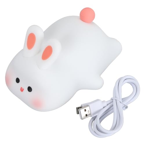 Lámpara nocturna de silicona con conejito USB recargable miniatura 6
